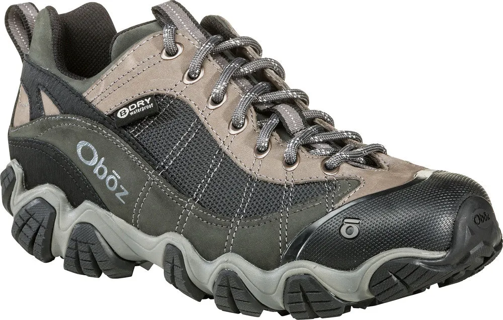 Oboz Firebrand II Low Waterproof (Men's) - Gray stable foot