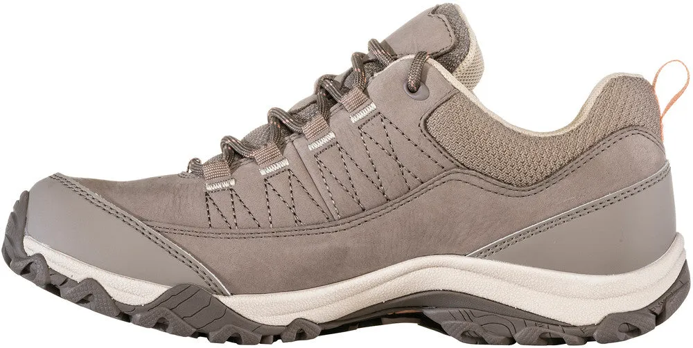 Oboz Ousel Low Waterproof (Women's) - Cinder Stone climate shell