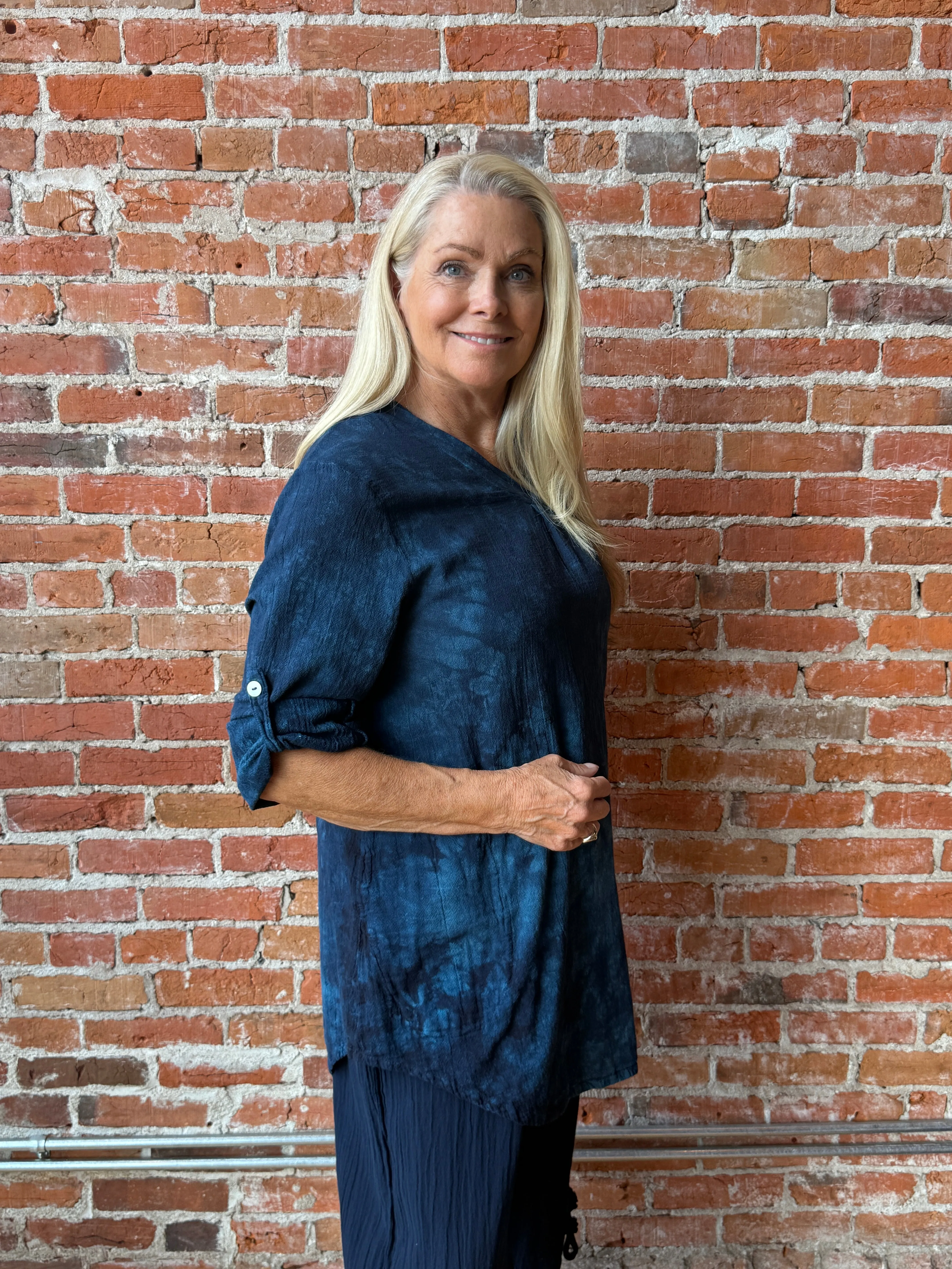 Oh My Gauze Brunch V-Neck Tunic refined edge