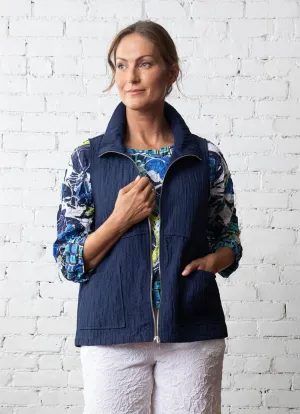Olivia Kaleidoscope Quilt City Vest open mind