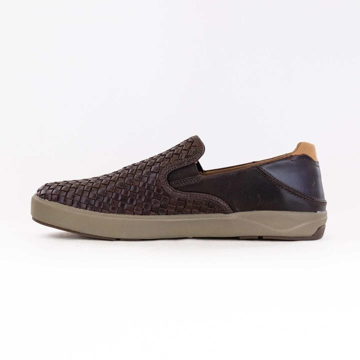 Olukai Lae'ahi Lauhala (Men's) - Dark Wood chill proof