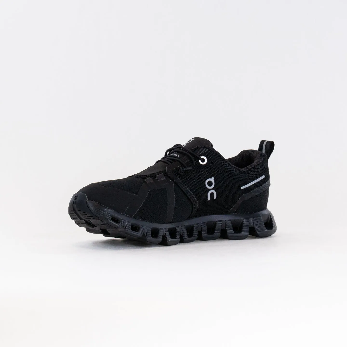 On Cloud 5 Waterproof (Women's) - All Black sweat flow