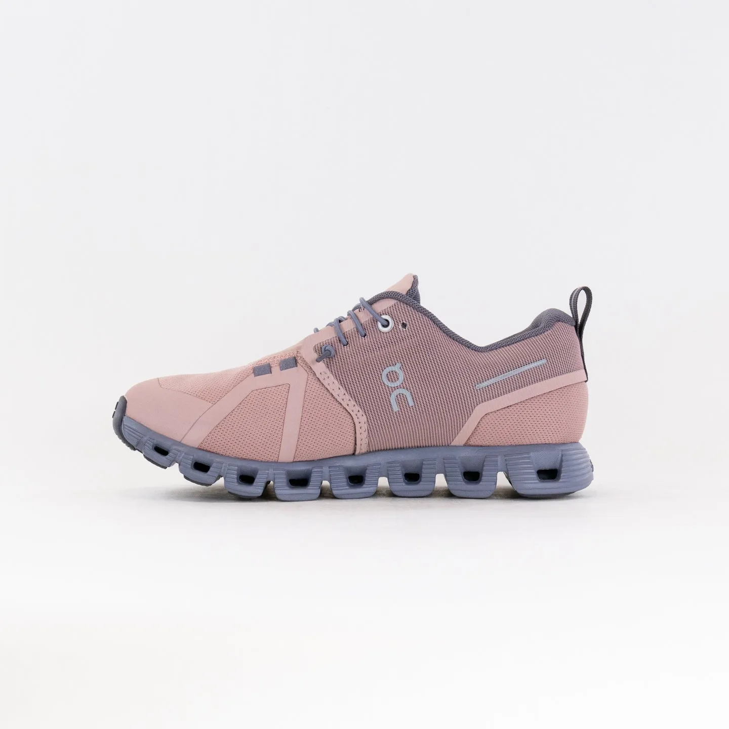 On Cloud 5 Waterproof (Women's) - Rose/Fossil energy loop
