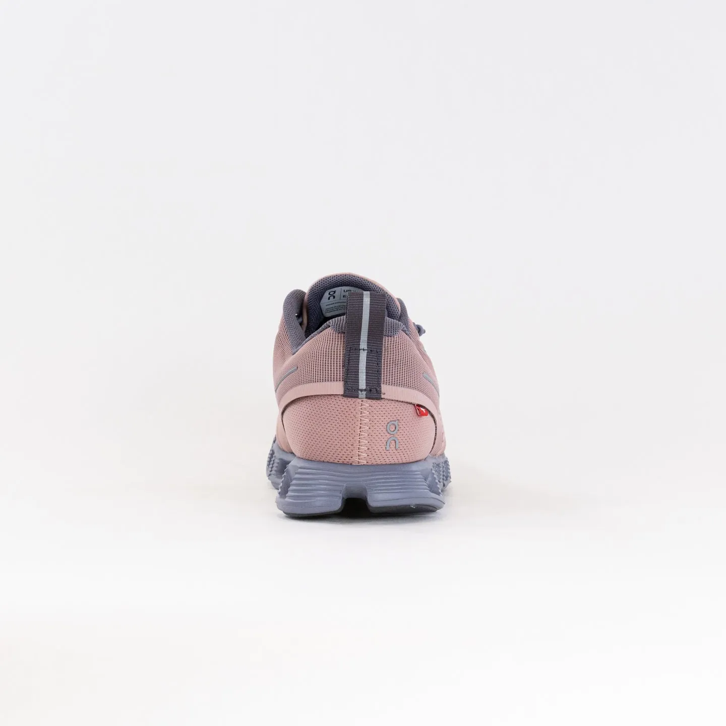 On Cloud 5 Waterproof (Women's) - Rose/Fossil heel comfort