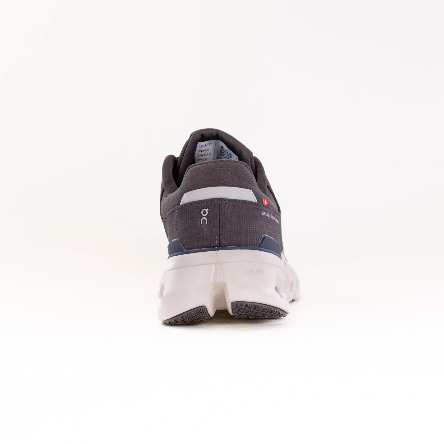 On Cloudrunner Waterproof 2 (Men's) - Zinc/Midnight slope walk