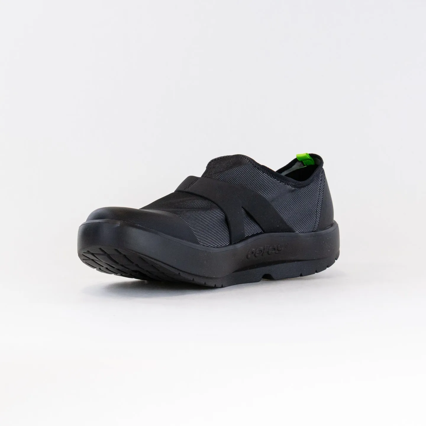 OOFOS OOmg Fibre Low (Men's) - Black/Grey firm lock
