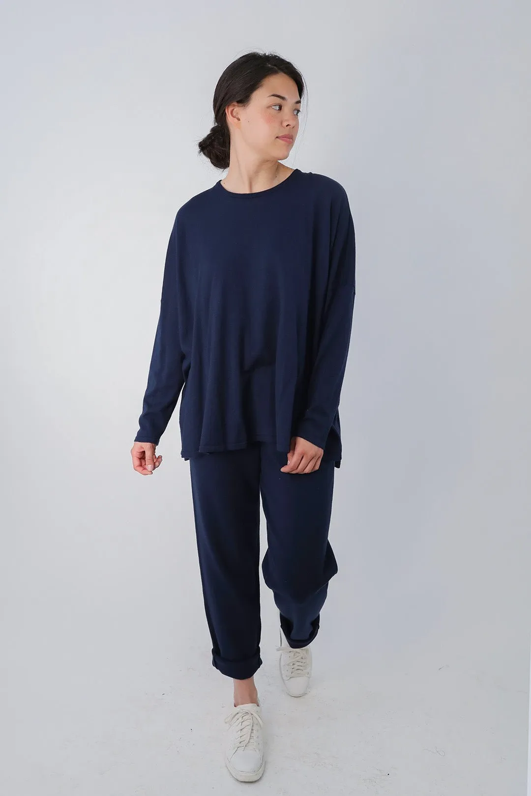 PAIGE PANT IN DOUBLE KNIT HEATHERED PIMA COTTON LIMITED EDITION COLORS ultra light