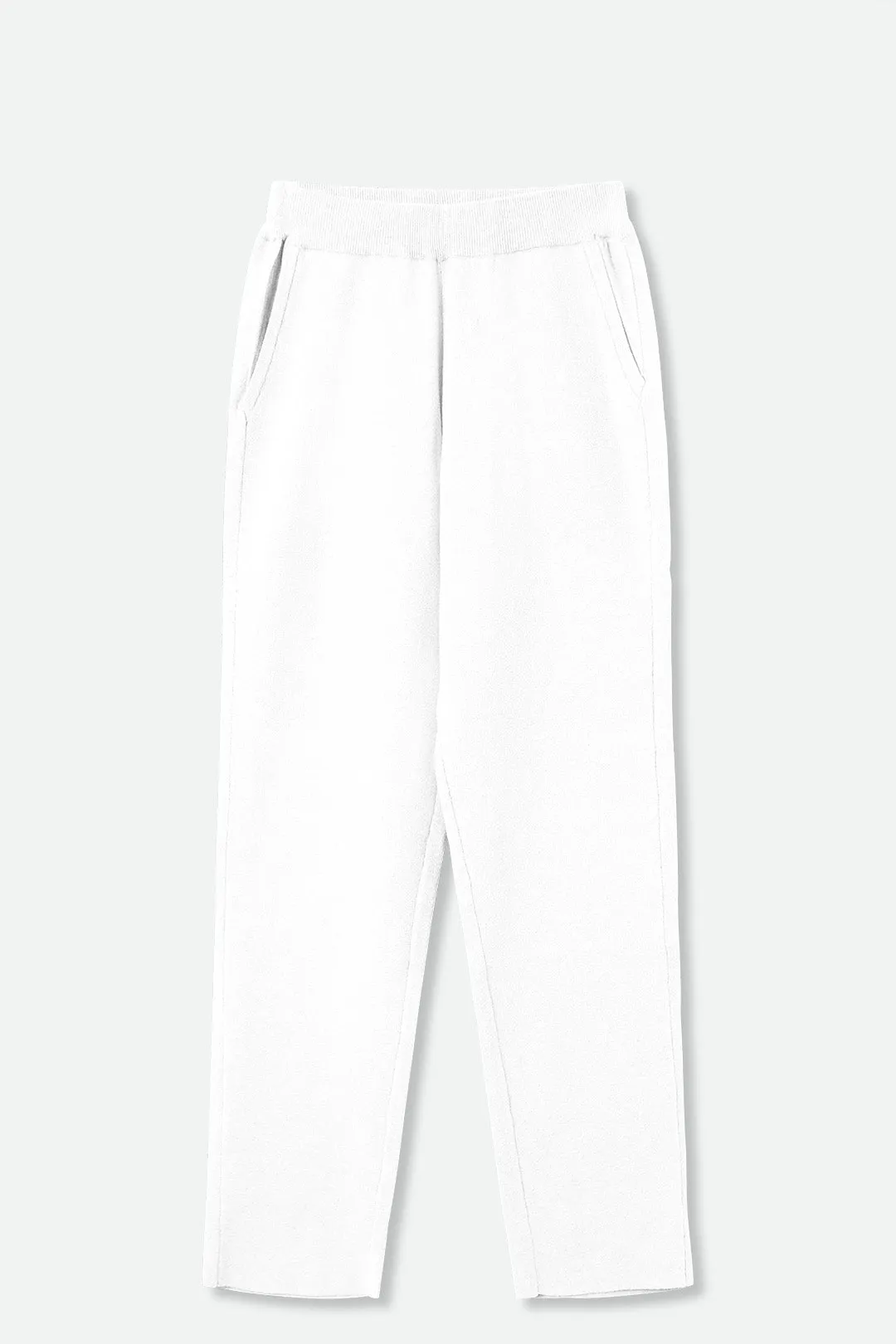 PAIGE PANT IN DOUBLE KNIT HEATHERED PIMA STRETCH mid weight