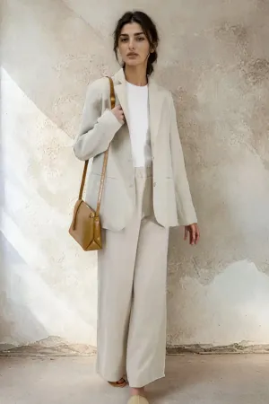 PALMETTO WIDE LEG PULL ON PANT IN ITALIAN LINEN effortless day