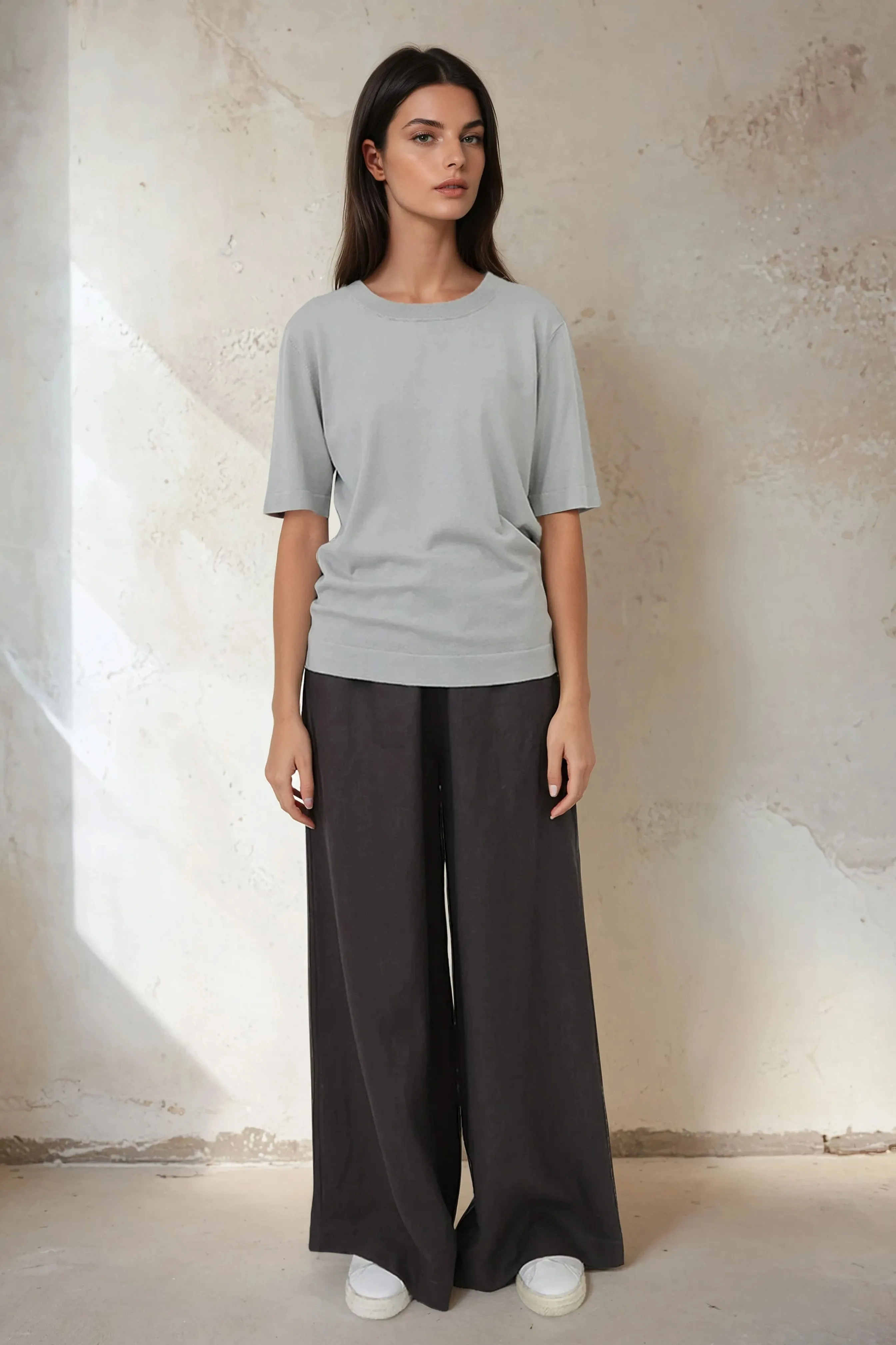 PALMETTO WIDE LEG PULL ON PANT IN ITALIAN LINEN SUMMER SALE daily mood