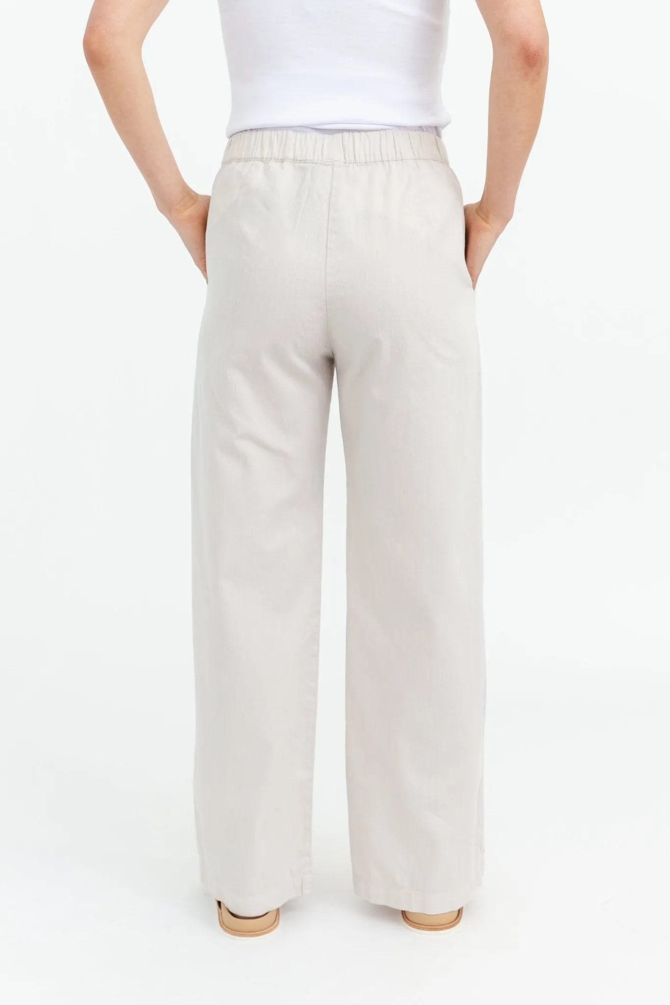 PARA WIDE LEG PANT IN SOFT GARMENT DYED COTTON design soul