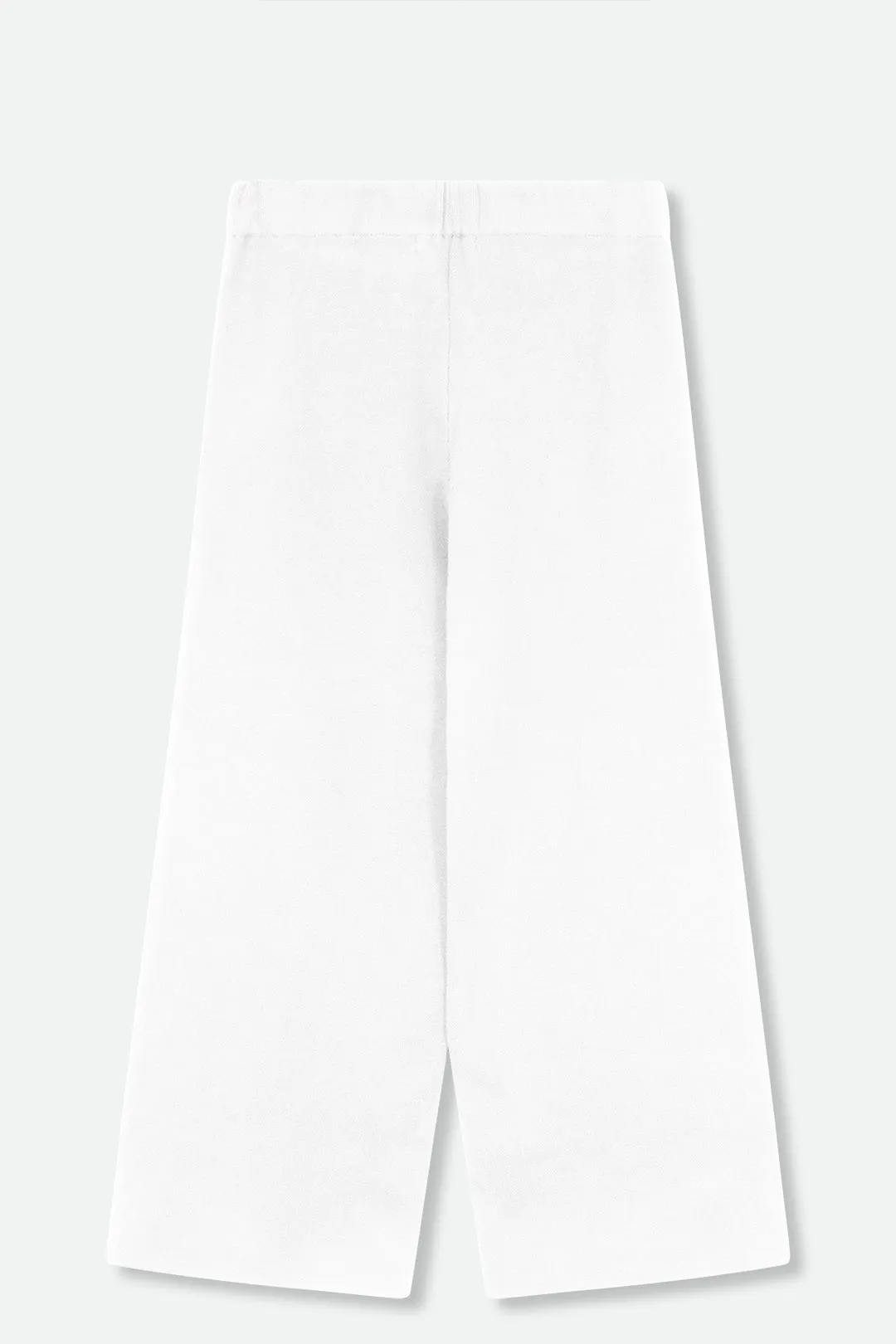 PAYTON WIDE LEG CROP PANT IN KNIT PIMA COTTON body ease