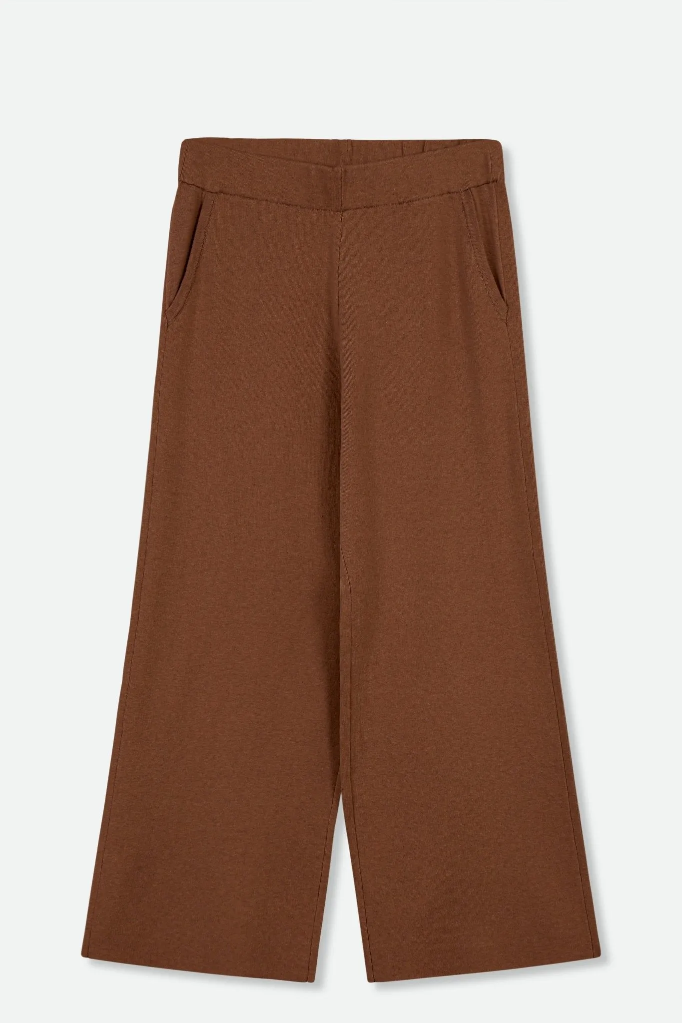 PAYTON WIDE LEG CROP PANT IN KNIT PIMA COTTON feel hug