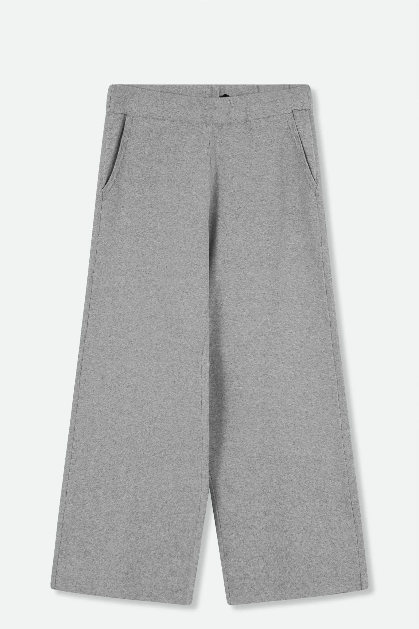 PAYTON WIDE LEG CROP PANT IN KNIT PIMA COTTON night skin