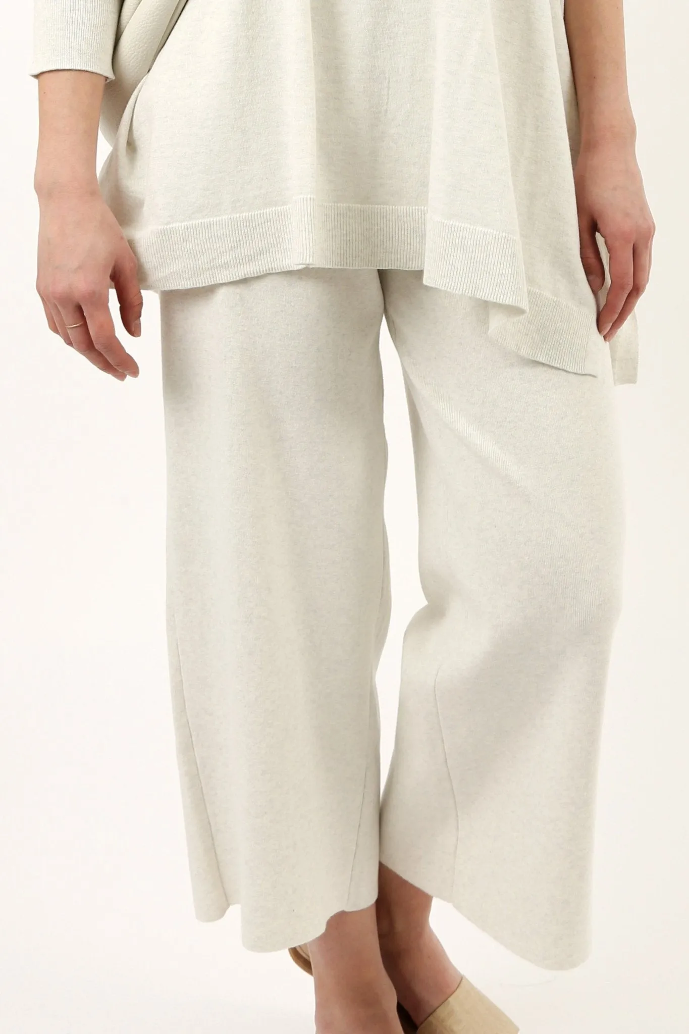 PAYTON WIDE LEG CROP PANT IN KNIT PIMA COTTON zen vibe