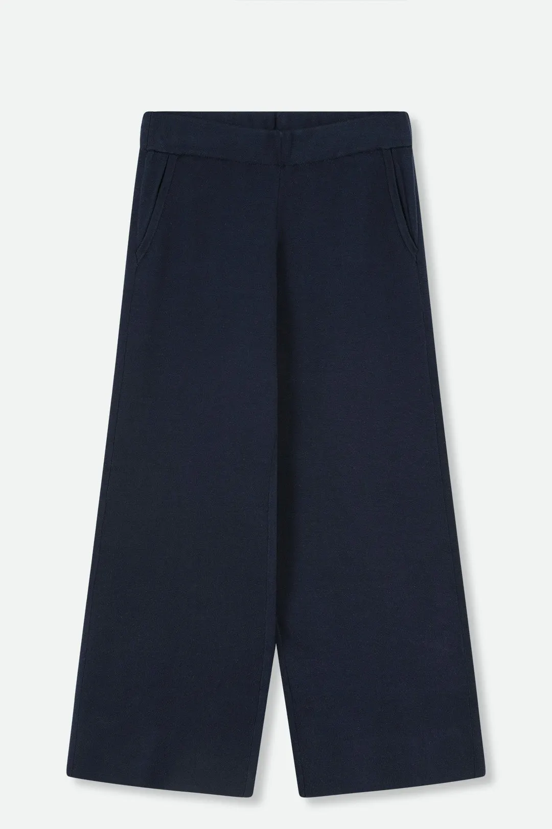 PAYTON WIDE LEG CROP PANT IN KNIT PIMA COTTON LIMITED EDITION COLORS soft touch