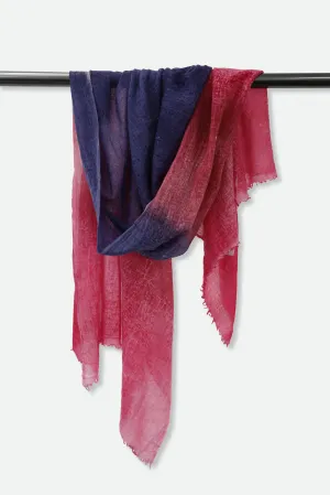PINK MACAW DGRAD SCARF IN HAND DYED CASHMERE casual luxury PINK MACAW DGRAD SCARF IN HAND DYED CASHMERE gentle feel