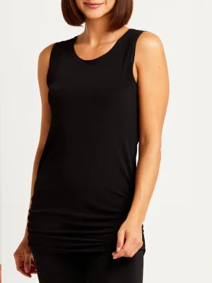 Planet Matte Jersey Ruche Tank solid pick Planet Matte Jersey Ruche Tank focus gear