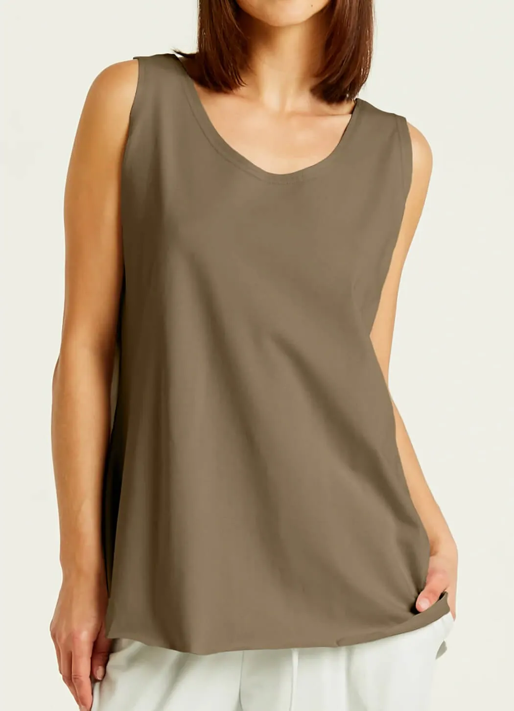 Planet Shirttail Tank couple fit