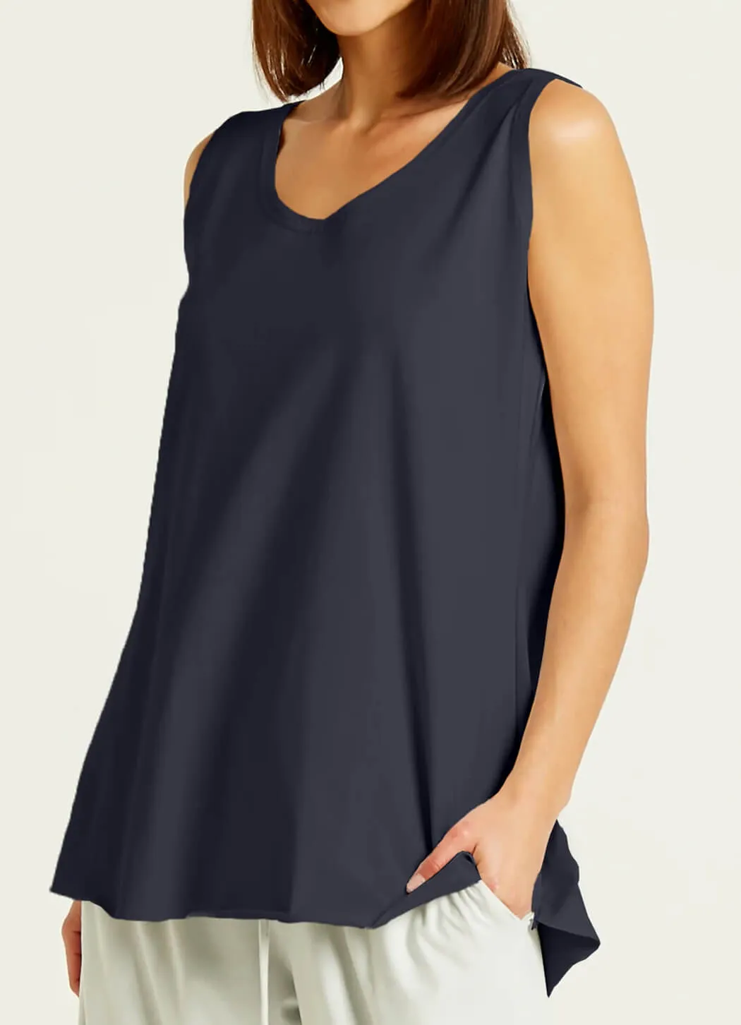 Planet Shirttail Tank weekend relax