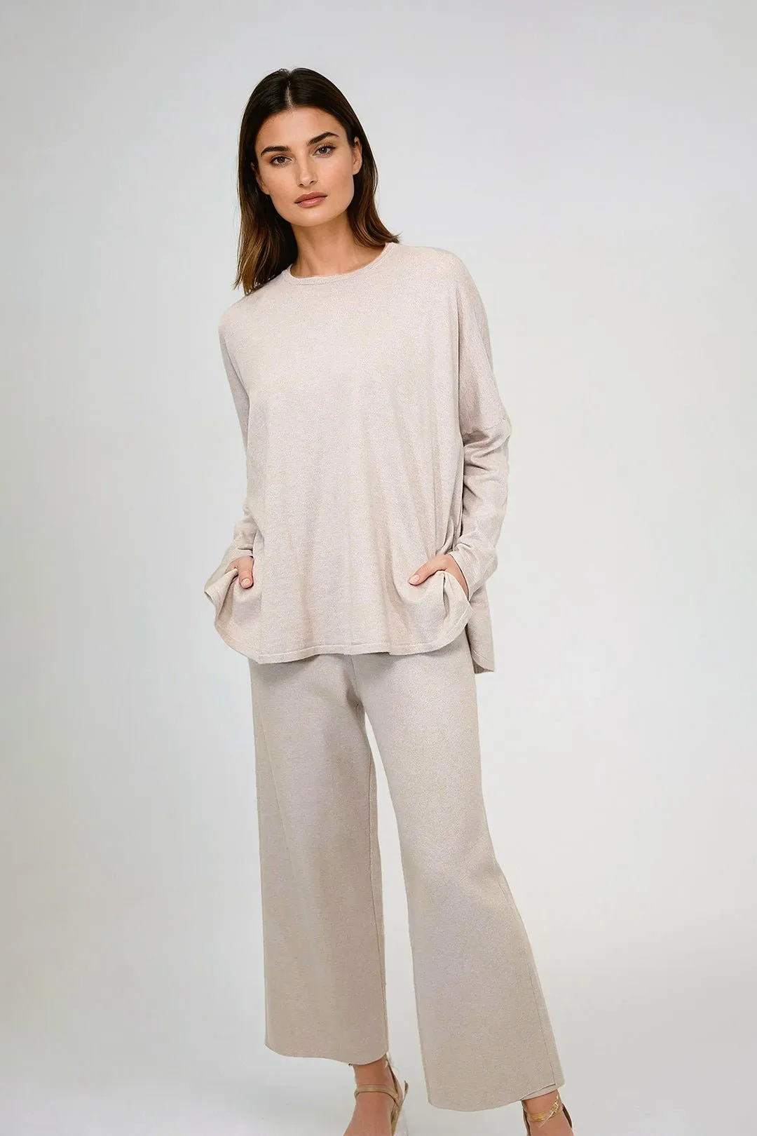 PRIMROSE CREW IN KNIT PIMA COTTON STRETCH studio ready