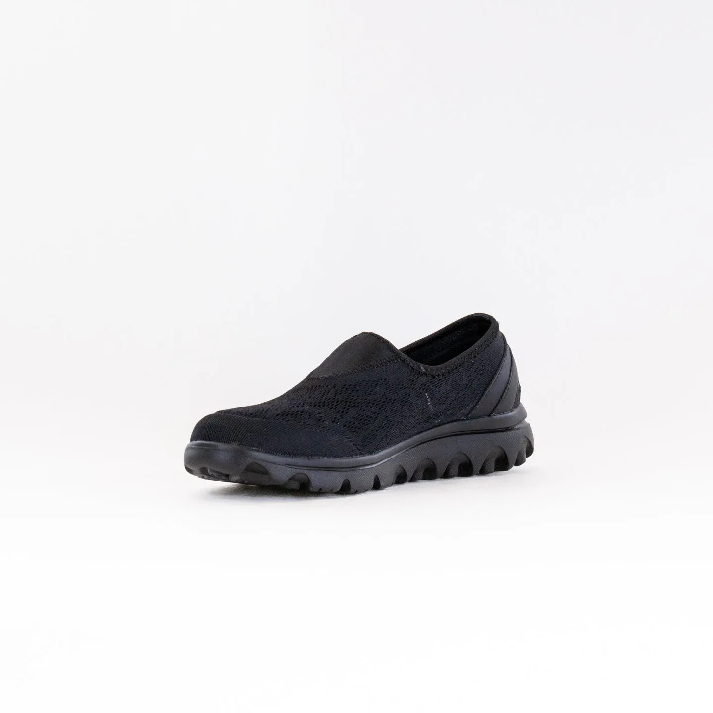 Propet TravelActiv Slip On (Women's) - All Black dry terrain