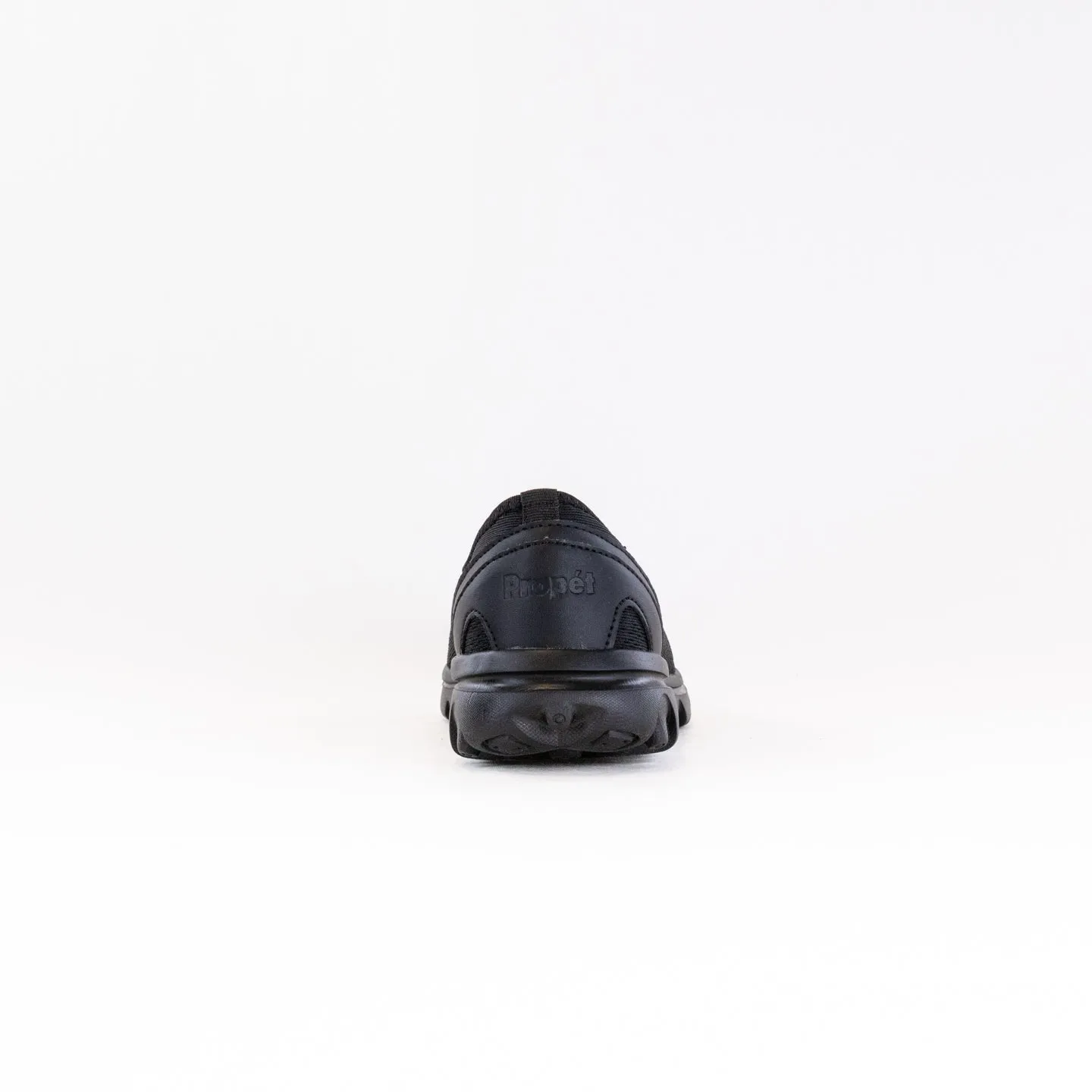 Propet TravelActiv Slip On (Women's) - All Black rough path