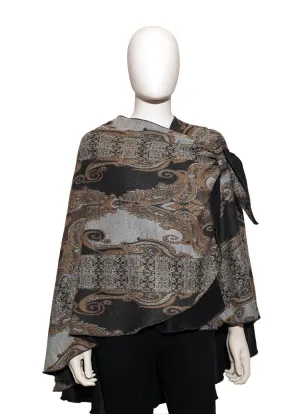 Rapti Fashion Reversible Cashmere Buckle Shawl season flow