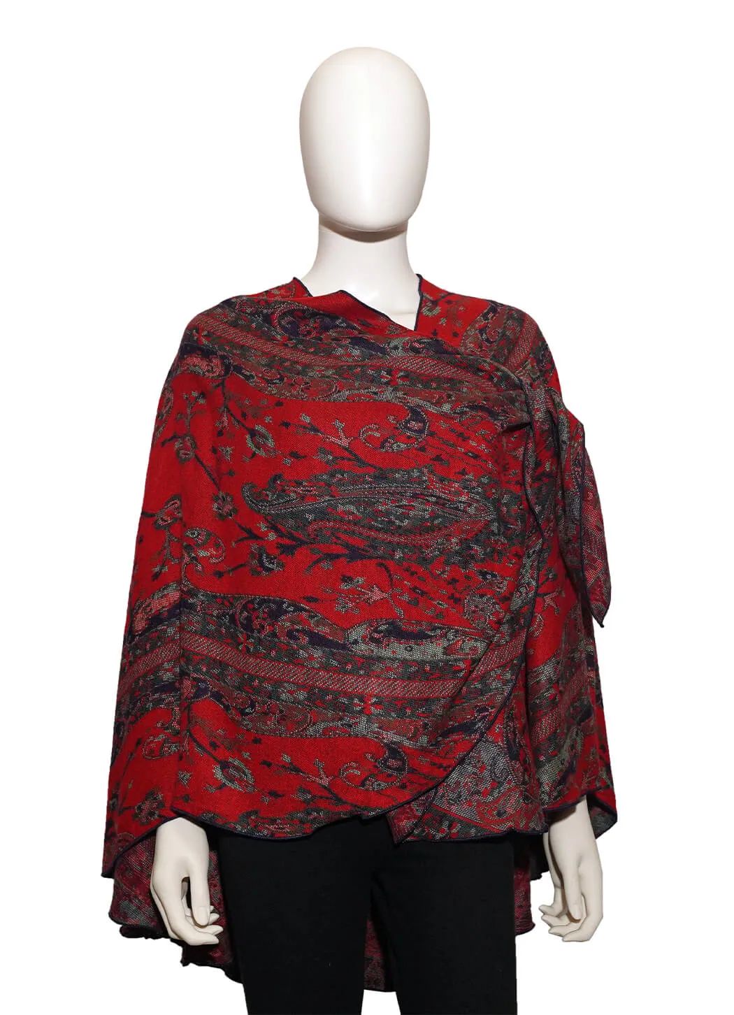 Rapti Fashion Reversible Cashmere Buckle Shawl body wrap