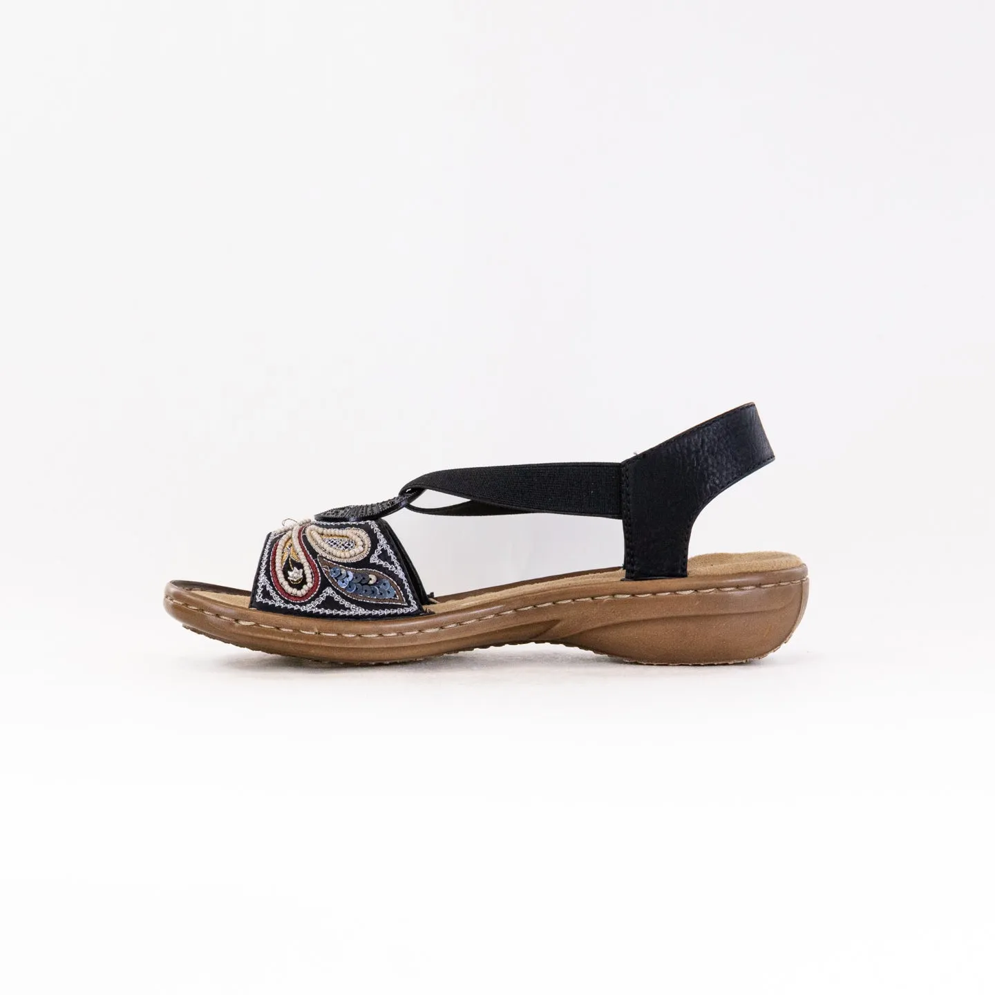 Rieker 608B4 (Women's) - Black Beach Ready