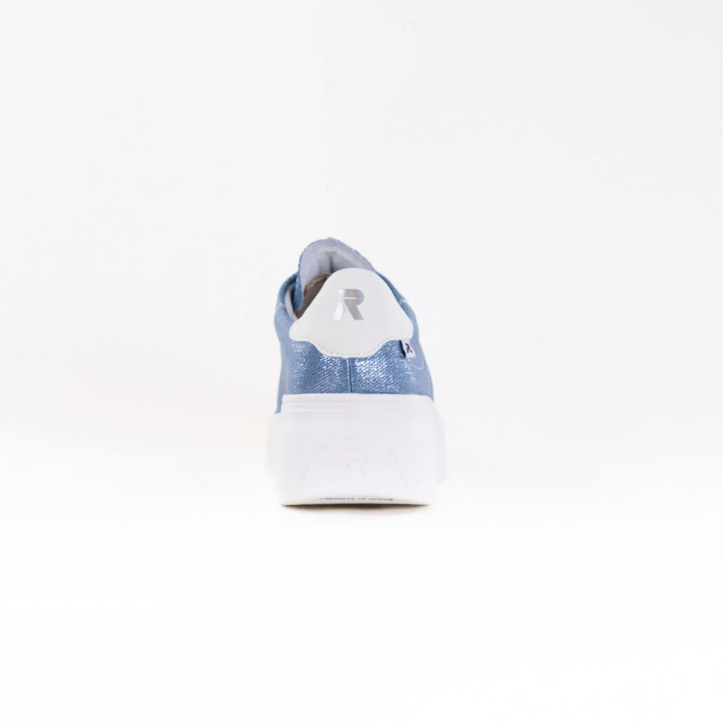 Rieker Carla W2302 Sneaker (Women's) - Jeans/Silver/Off White outdoor walk