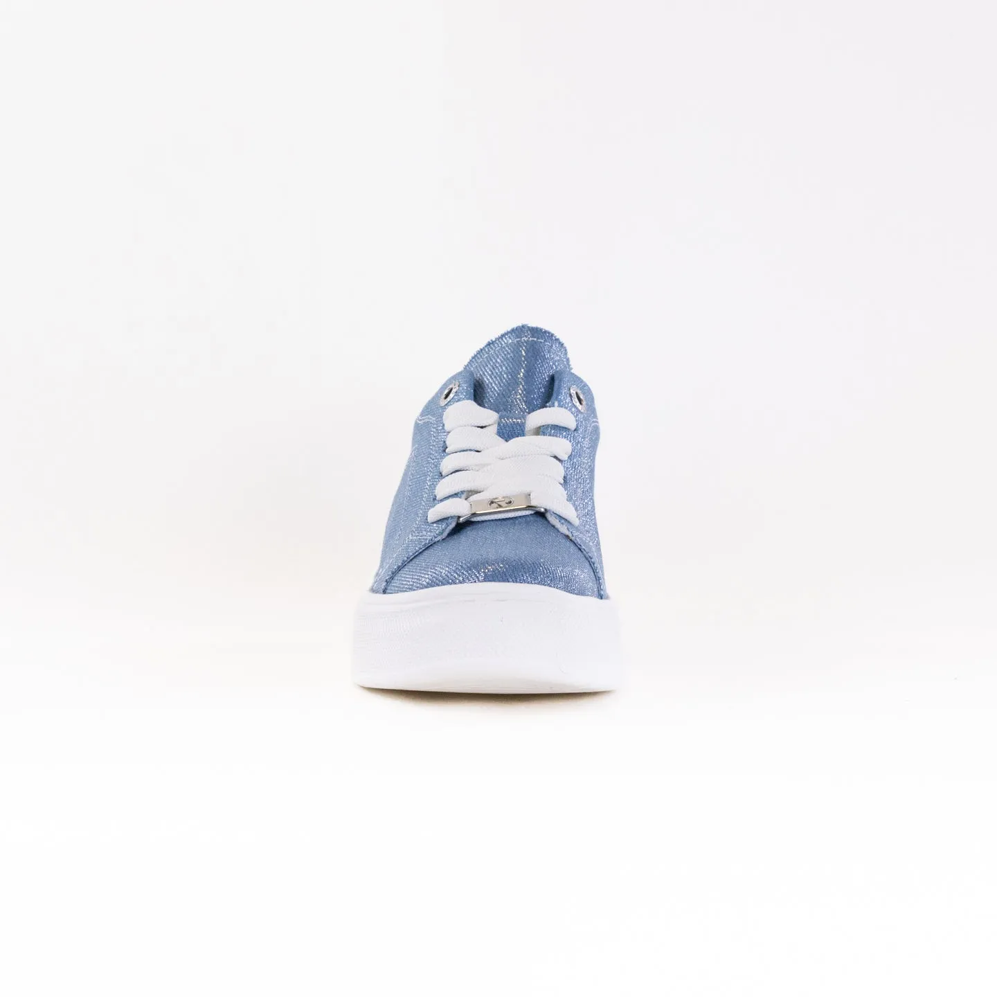 Rieker Carla W2302 Sneaker (Women's) - Jeans/Silver/Off White long distance