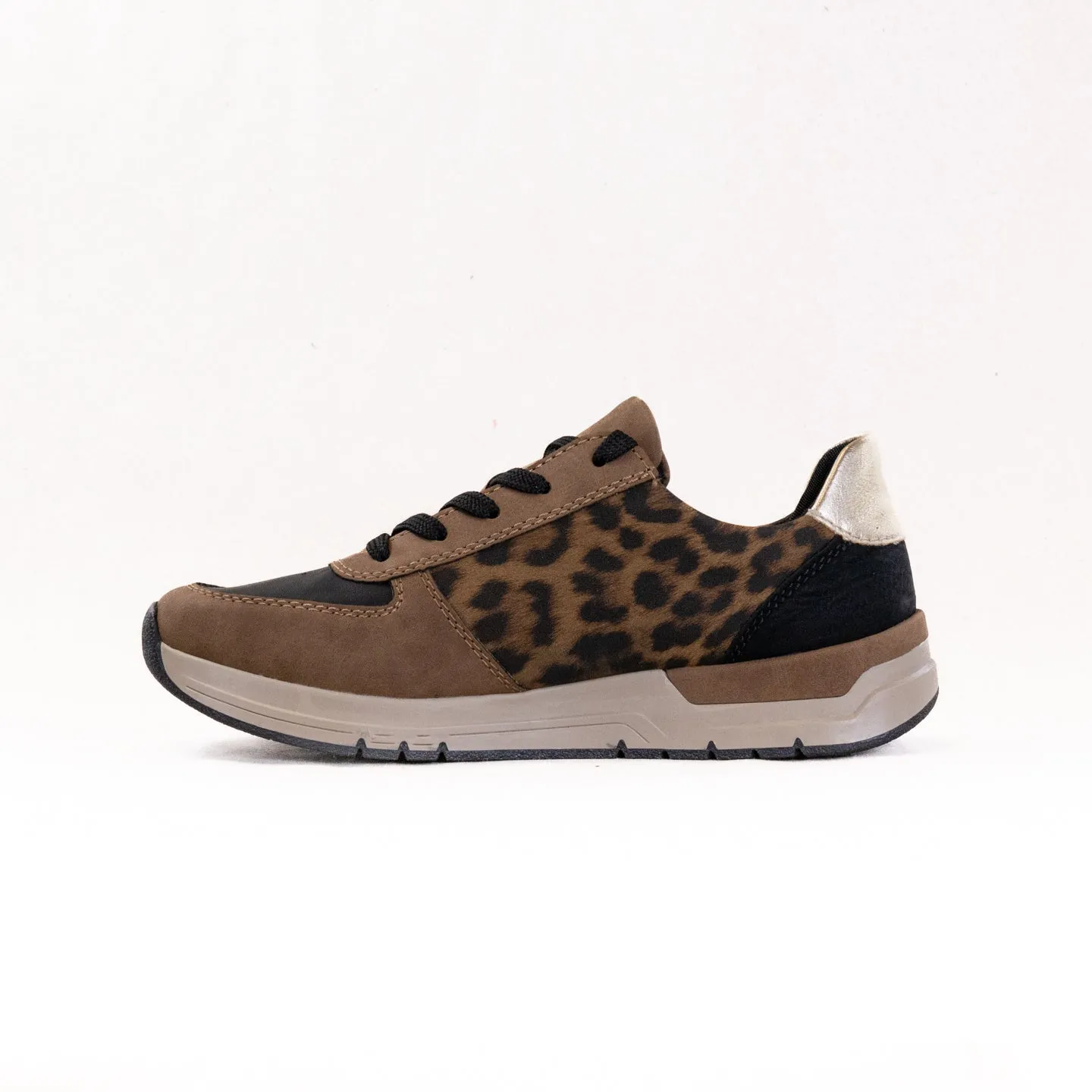 Rieker Destiny 02 (Women's) - Wood/Black/Light Gold terrain control