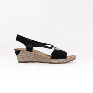 Rieker Fanni Sandal (Women's) - Black Calm Touch Rieker Fanni Sandal (Women's) - Black Warm Breeze