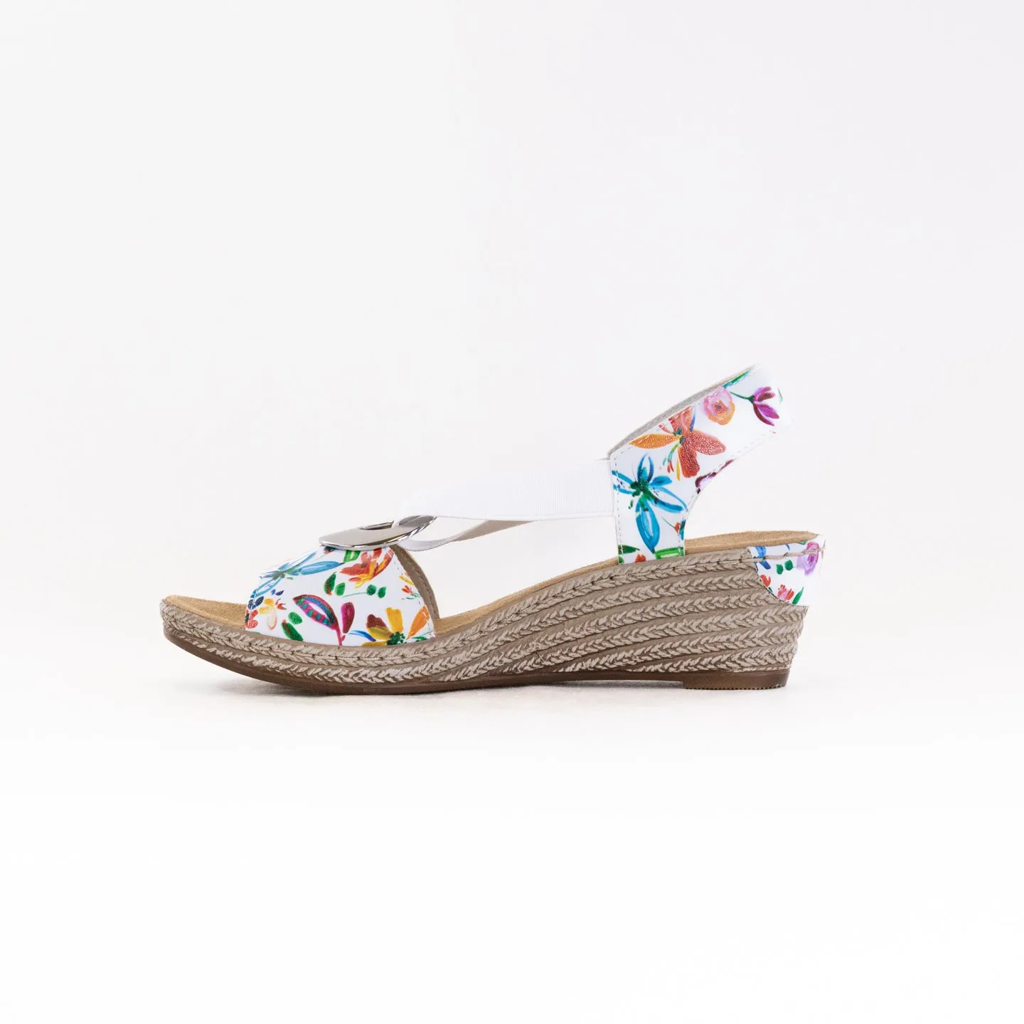 Rieker Fanni Sandal (Women's) - White Meadow Relax Moment