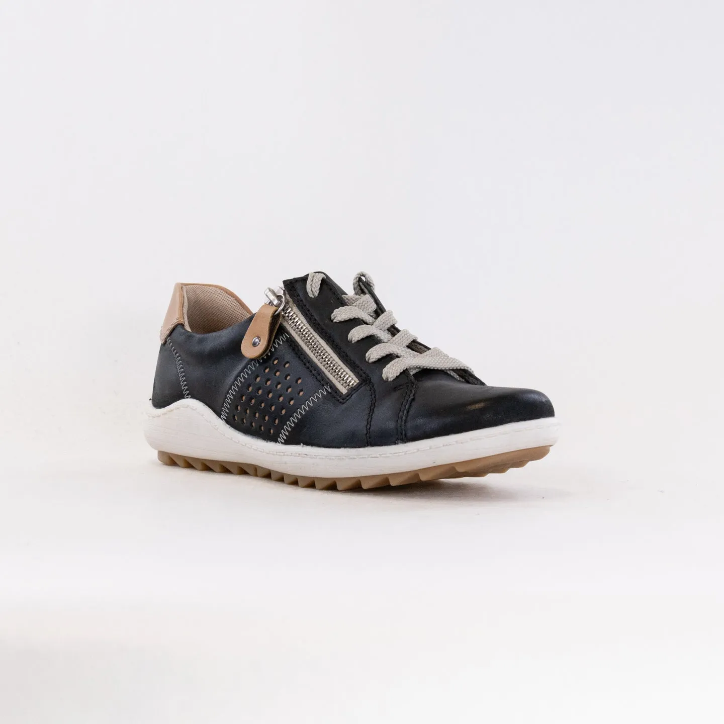 Rieker Liv R1417 (Women's) - Black Leather urban commute