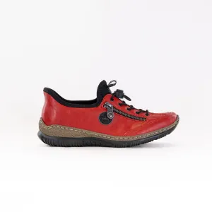 Rieker Nikita N3267 (Women's) - Red padded collar Rieker Nikita N3267 (Women's) - Red breathable knit