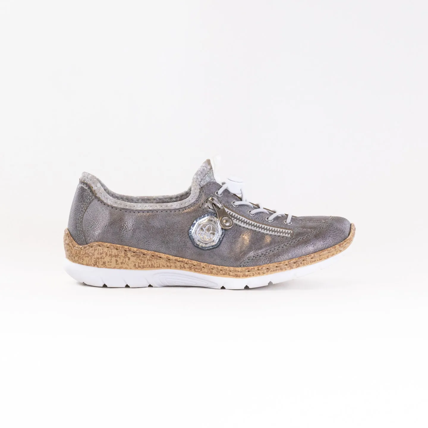 Rieker Nitka N4263 (Women's) - Grey wide fit
