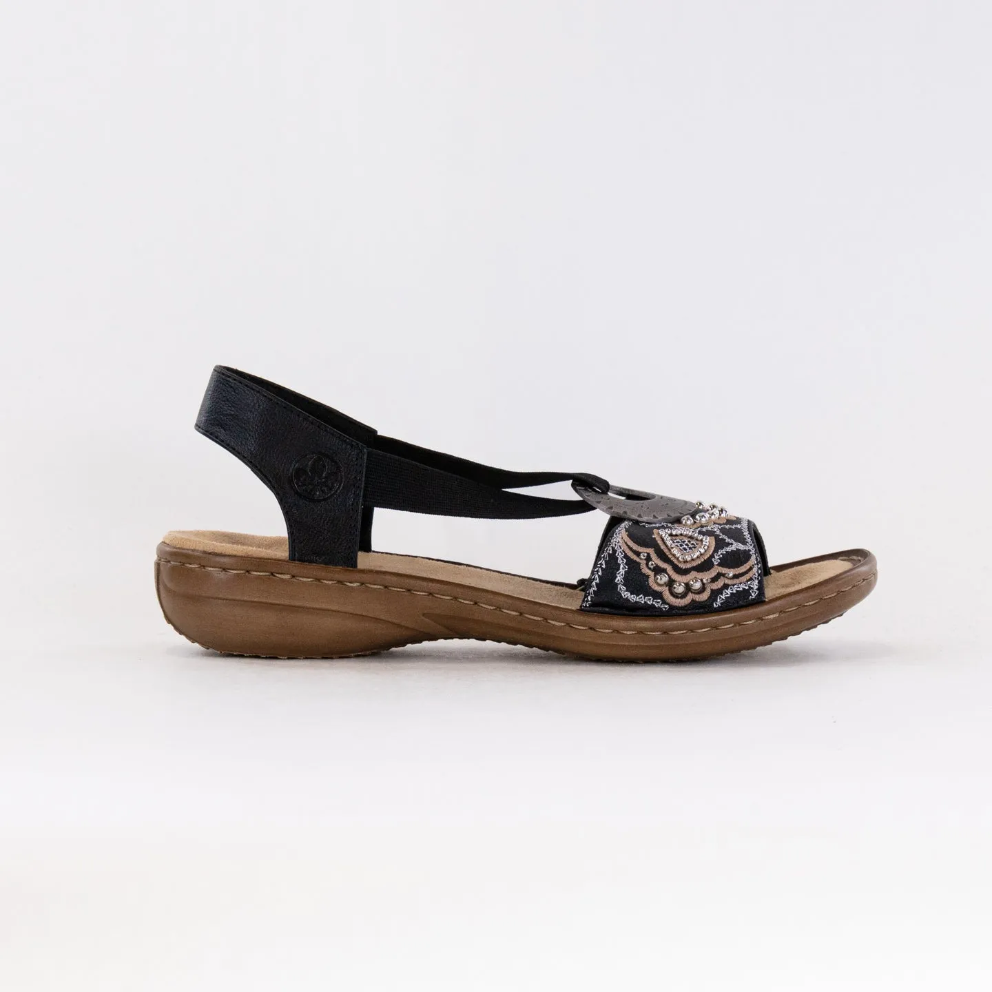 Rieker Regina Sandal (Women's) - Black Weekend Mood
