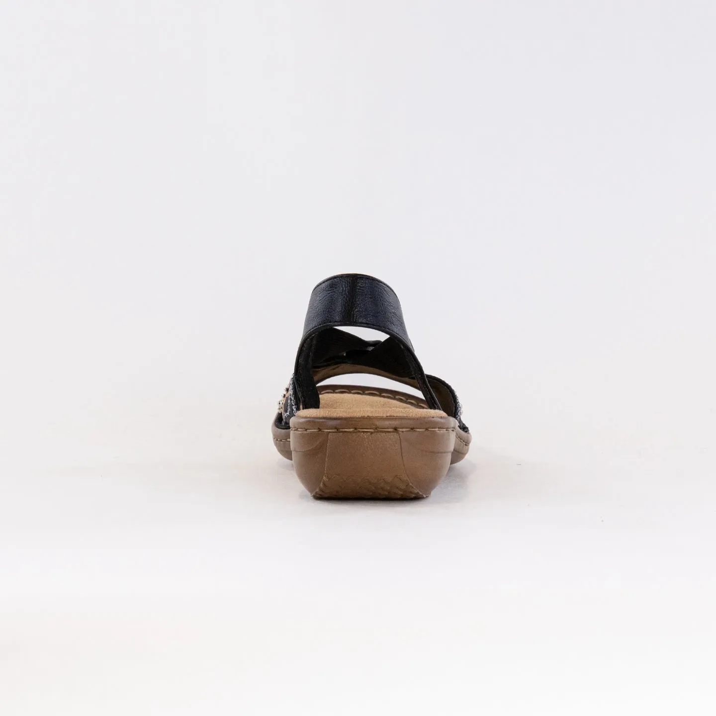 Rieker Regina Sandal (Women's) - Black Quick Cool