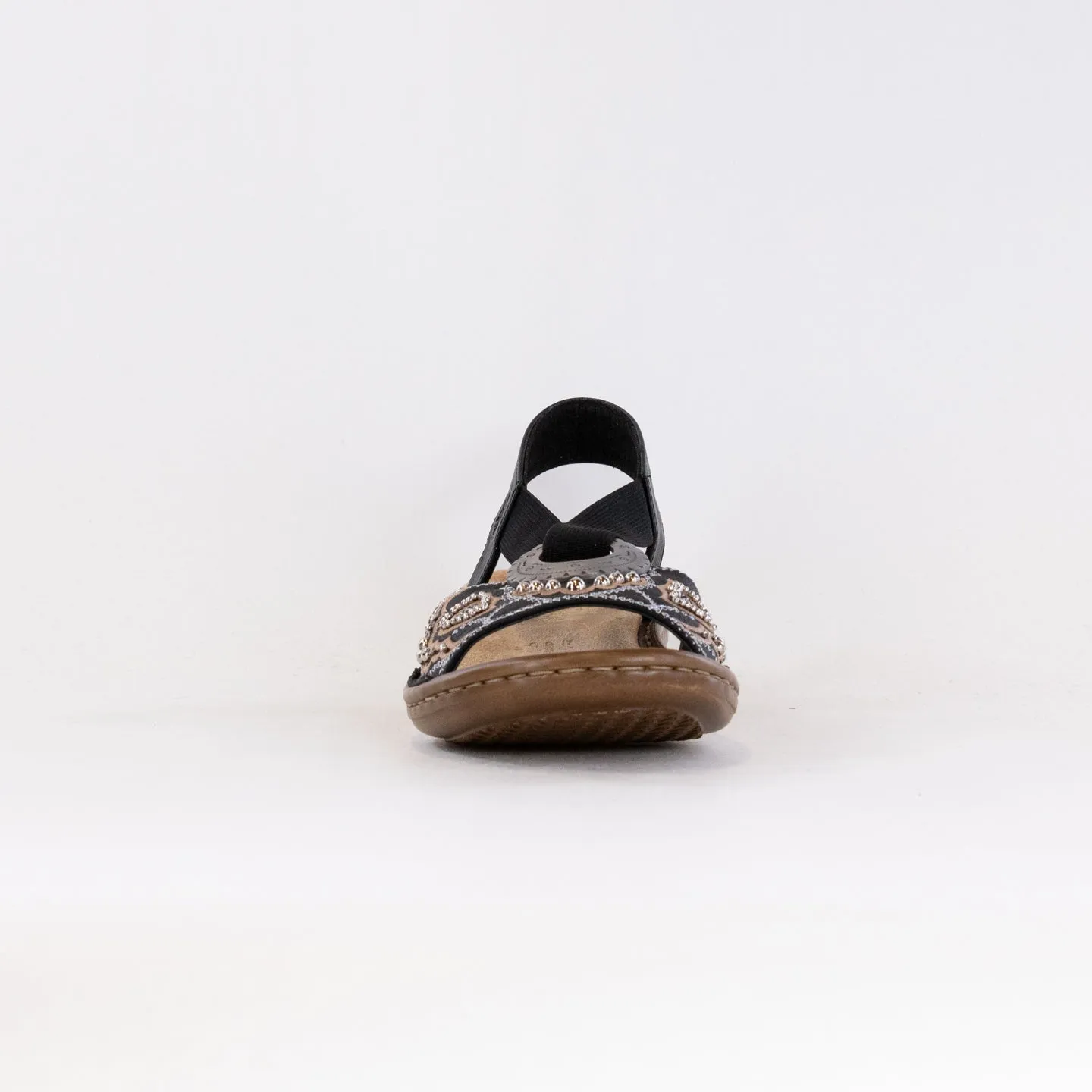 Rieker Regina Sandal (Women's) - Black Soft Days