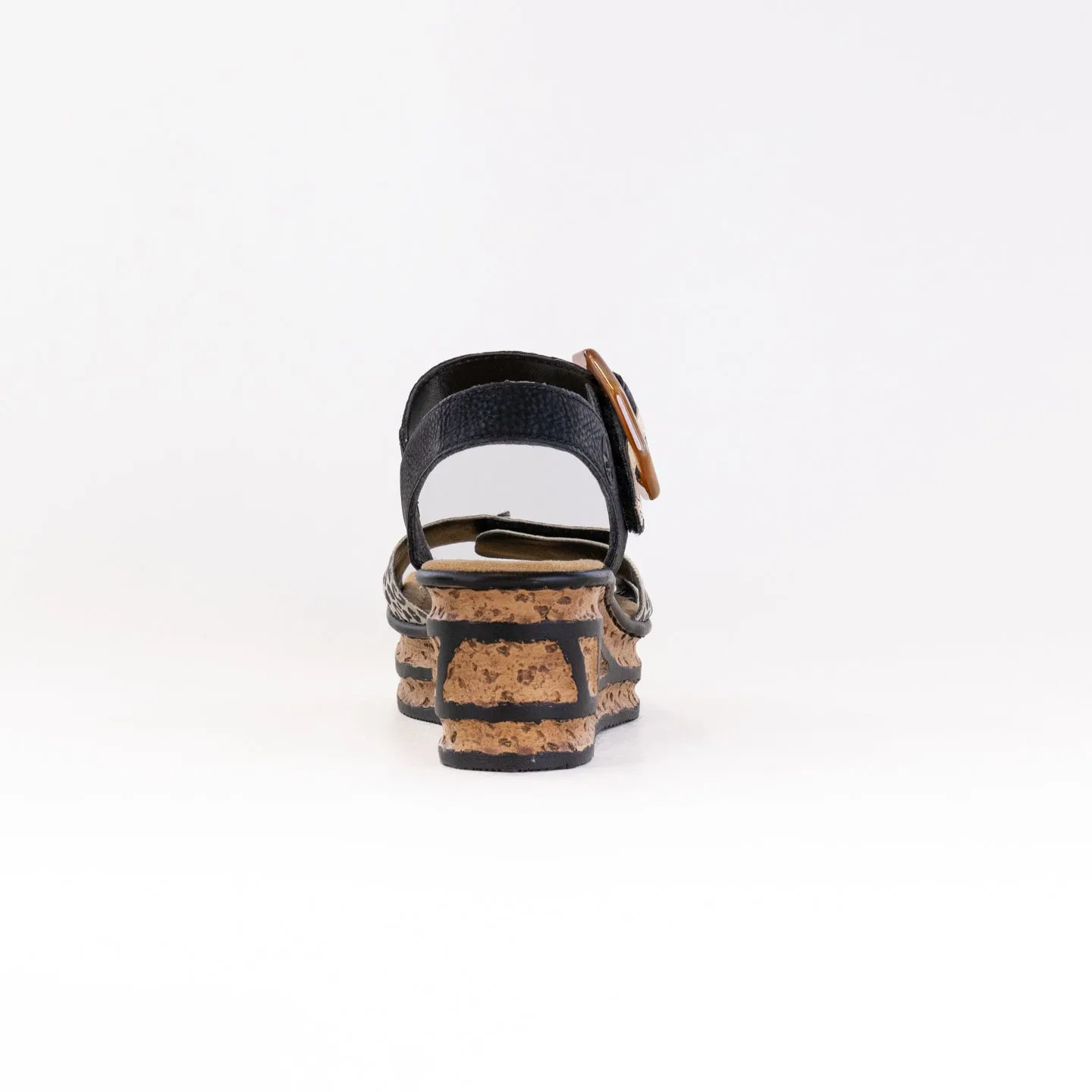 Rieker Rose 68176 (Women's) - Ginger/Black/Light Gold Warm Walk