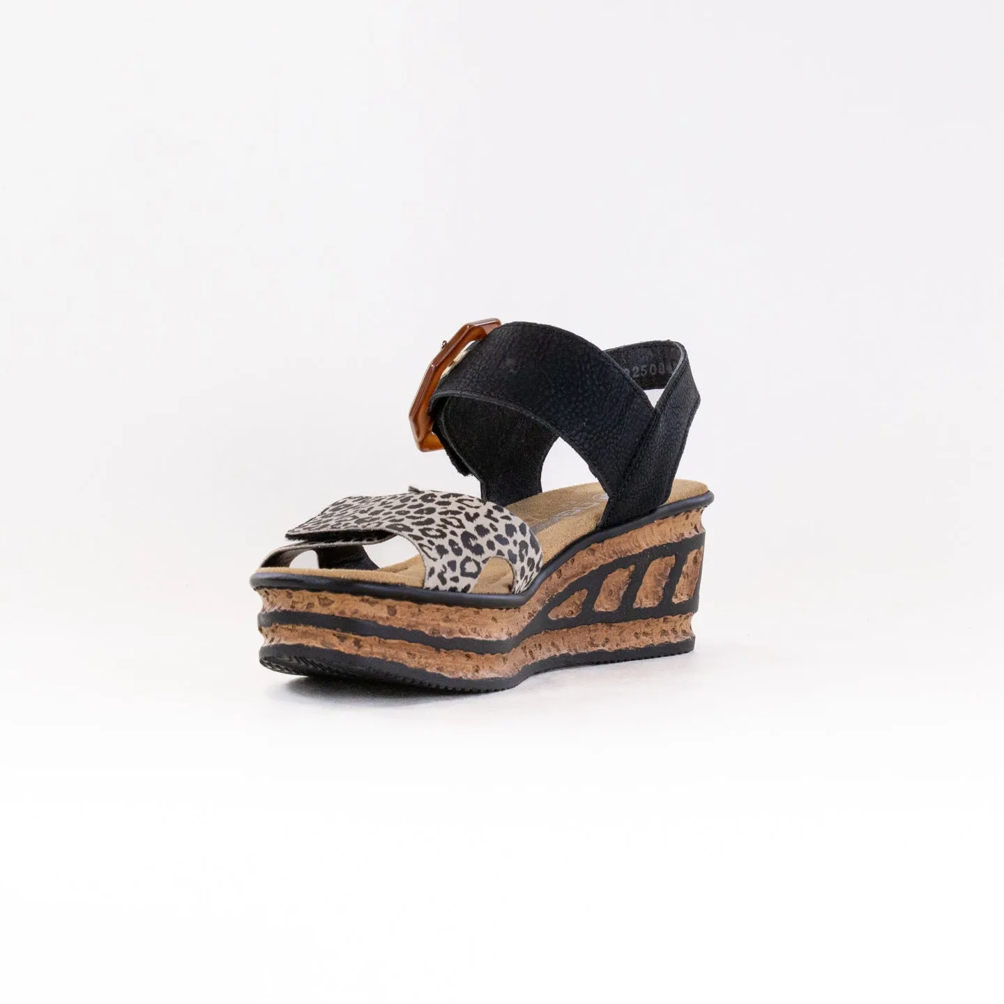 Rieker Rose 68176 (Women's) - Ginger/Black/Light Gold Everyday Trip