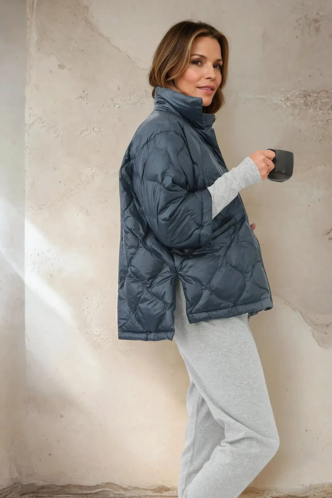 RIMINI CROP GOOSE DOWN JACKET easy layer