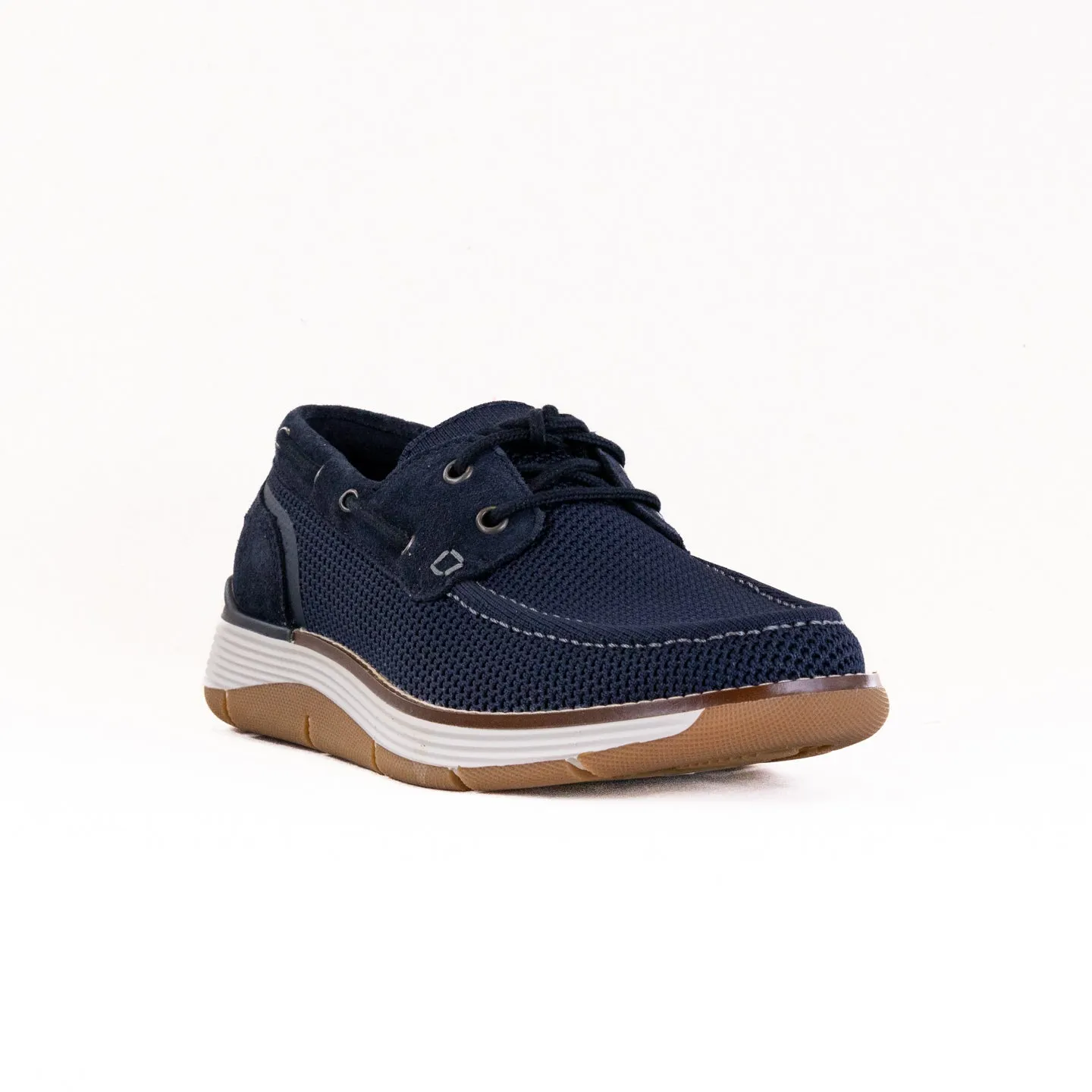 Rockport Lyall Slip-On Casual Boat Shoe (Men's) - Dark Blue foot arch