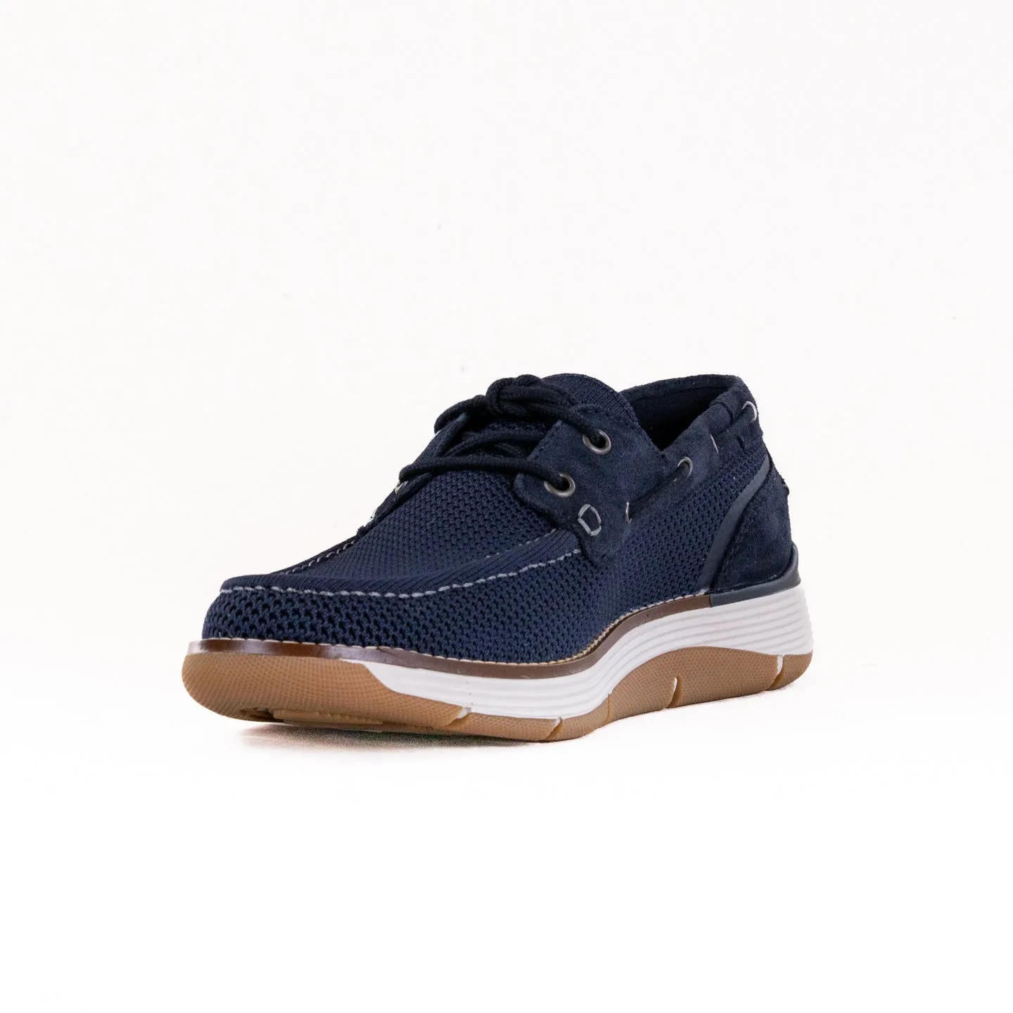 Rockport Lyall Slip-On Casual Boat Shoe (Men's) - Dark Blue fresh feet