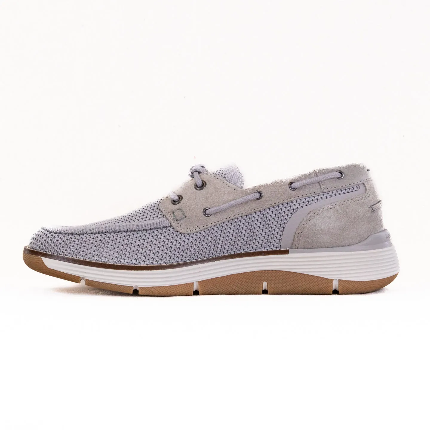 Rockport Lyall Slip-On Casual Boat Shoe (Men's) - Taupe firm step