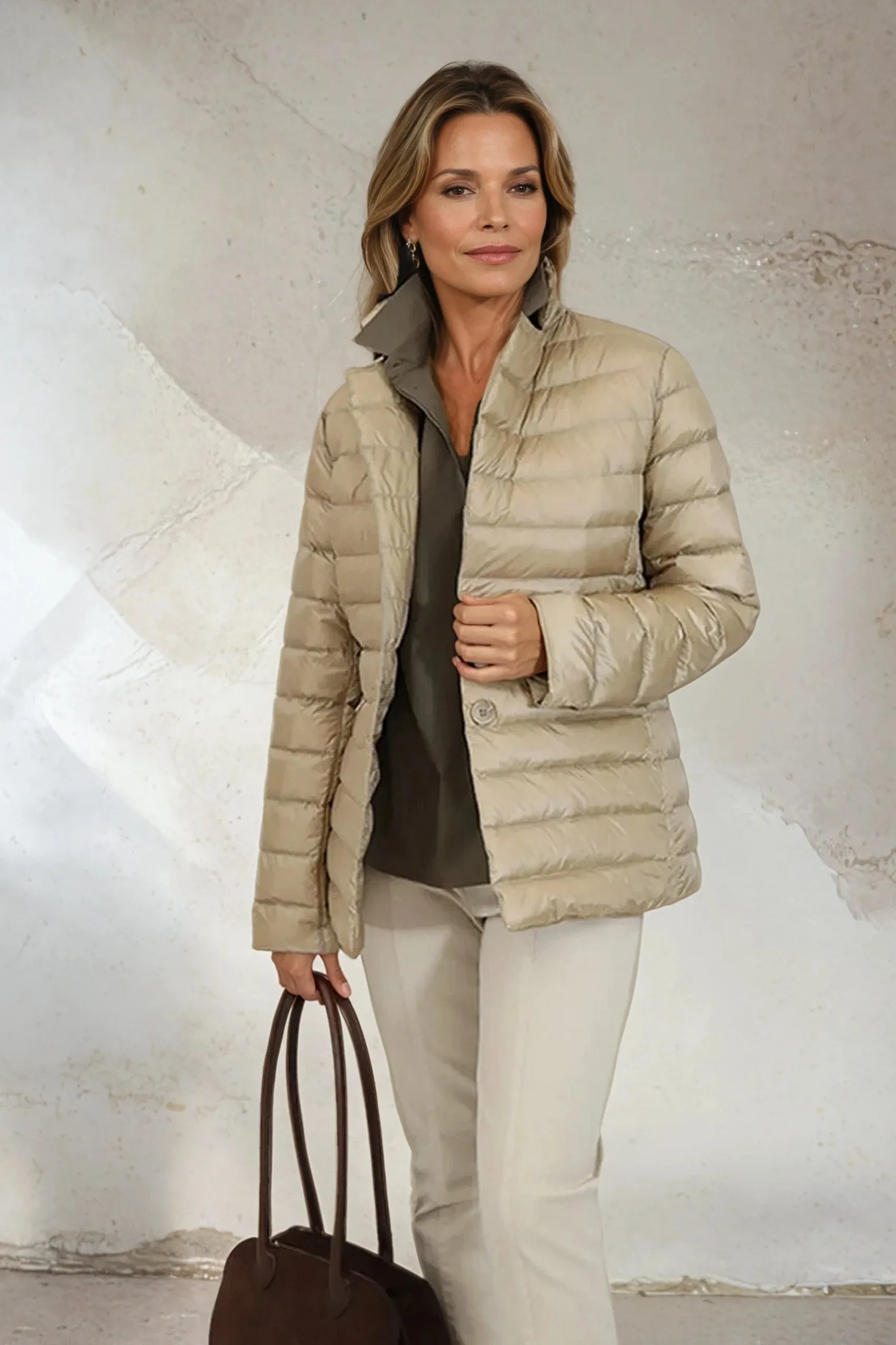 ROMA BLAZER IN GOOSE DOWN compact travel