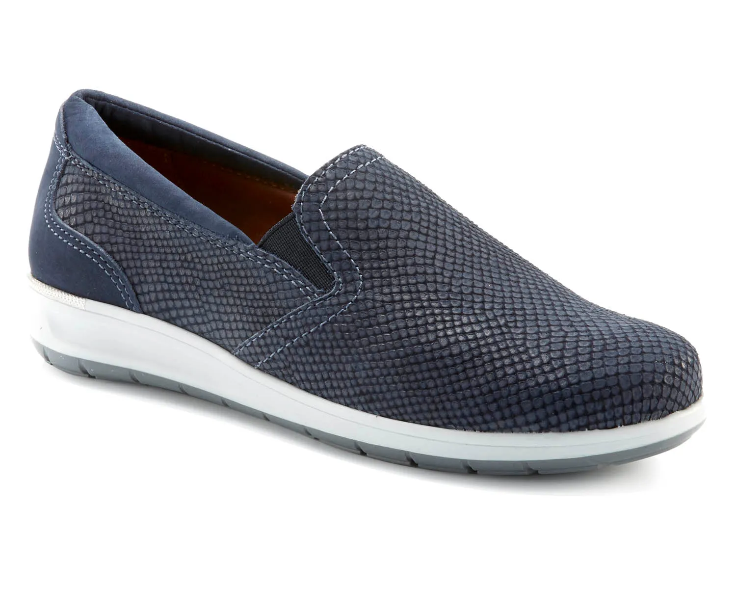 Ros Hommerson Orleans (Women's) - Navy Matte Snake breathable knit