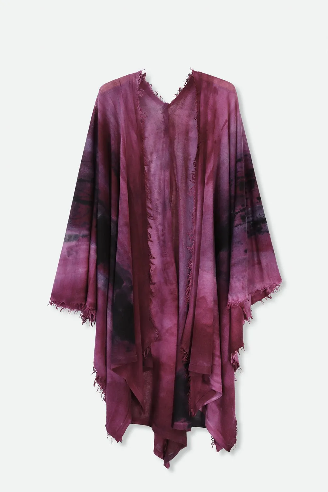ROSELLA HANDPAINTED CASHMERE CARDIGAN IN MARONE personal gift